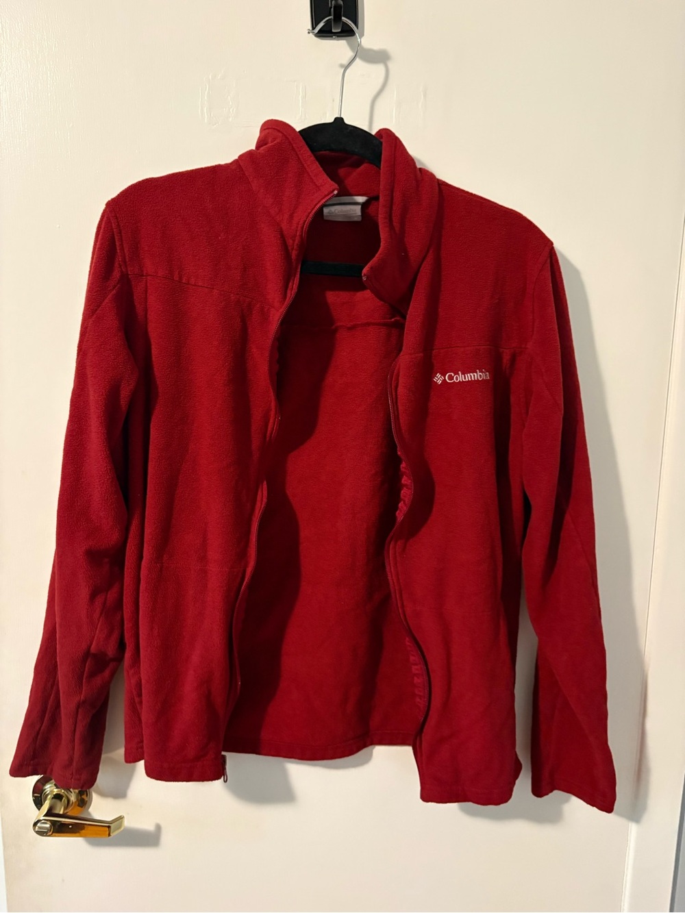 Columbia Women's Red Full-Zip Fleece Jacket